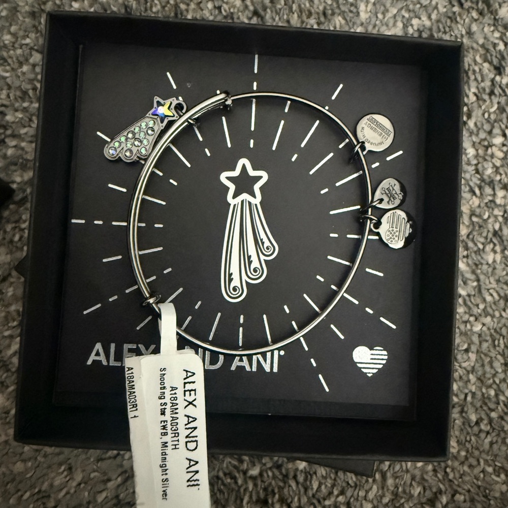 Alex and Ani Silver Shooting Star in Bangle